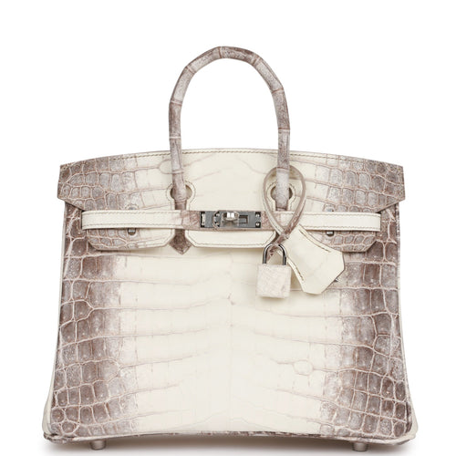 Sold at Auction: HERMES BIRKIN 25 IN OMBRE LIZARD WITH PALLADIUM HARDWARE