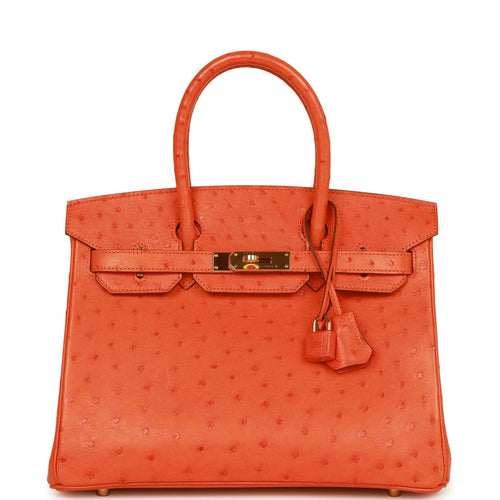 Pre-owned Hermes Birkin 30 Abricot Ostrich Gold Hardware – Madison Avenue  Couture