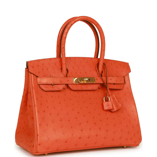Pre-owned Hermes Birkin 30 Abricot Ostrich Gold Hardware – Madison Avenue  Couture