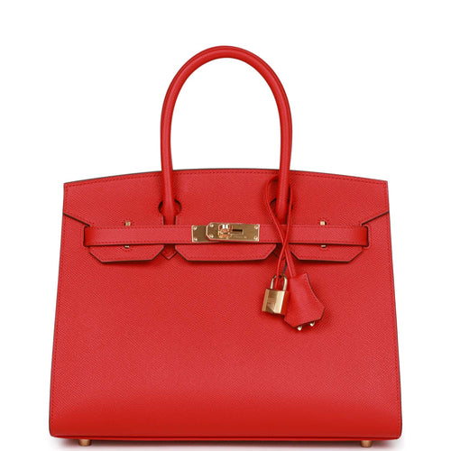 Hermes Birkin 30 Rouge Casaque Epsom Gold Hardware – Madison Avenue Couture