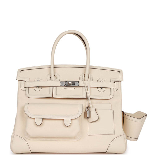 Birkin 25 leather handbag Hermès Grey in Leather - 33763779