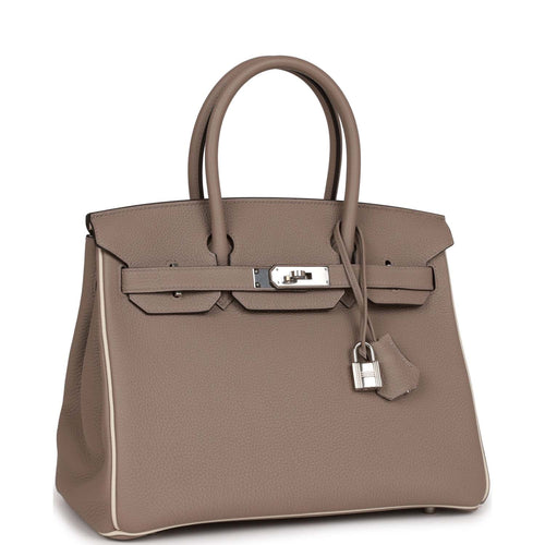 HERMÈS, HORSESHOE STAMP (HSS) BICOLOR GRIS TOURTERELLE AND ROSE CONFETTI  BIRKIN 35CM OF TOGO LEATHER WITH BRUSHED GOLD HARDWARE, Handbags &  Accessories, 2020