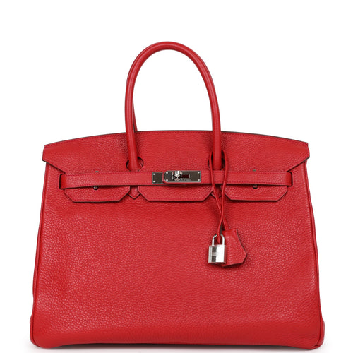 Hermes Birkin 35 Rouge Casaque Epsom Gold Hardware #C - Vendome Monte Carlo