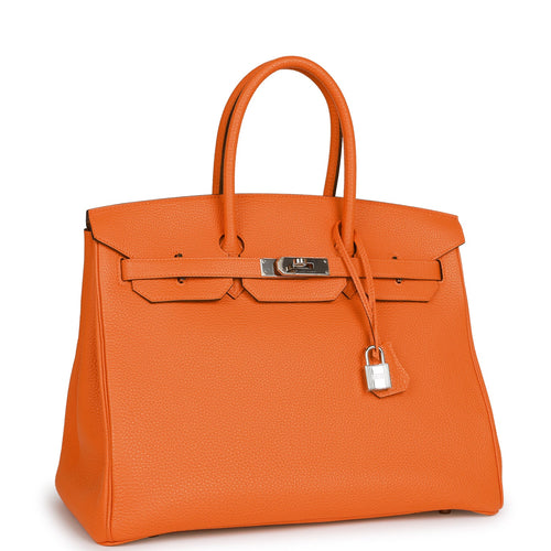 Pre-owned Hermes Birkin 30 Tangerine Ostrich Gold Hardware – Madison Avenue  Couture