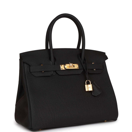 Hermès Birkin 35 Togo Black GHW - Designer WishBags