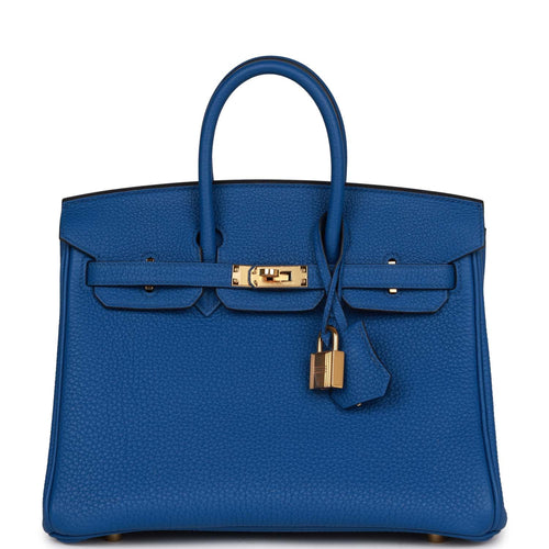 Hermès Bleu Zanzibar Swift Birkin 25 GHW - Handbag | Pre-owned & Certified | used Second Hand | Unisex