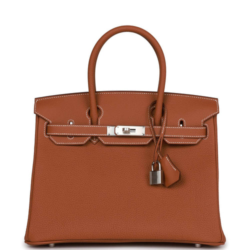 Hermes Birkin 30 Handbag Beton Togo Leather With Palladium Hardware – Bags  Of Personality