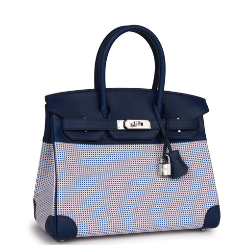 Hermès Birkin 25 Bleu Saphir Bag - Swift Leather Palladium