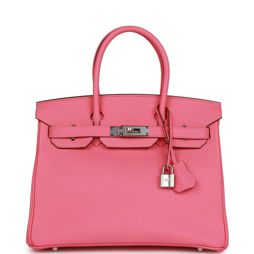 Hermes 25cm Rose Dragee Swift Leather Birkin Bag with Palladium, Lot  #58030