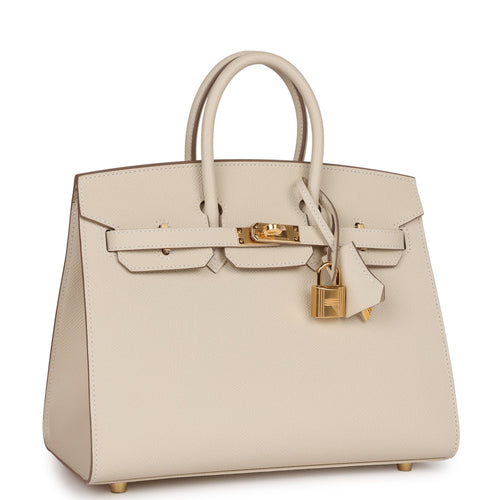 Holy Grail* Hermes Birkin 25 Sellier Handbag Gold Epsom Leather With – Bags  Of Personality