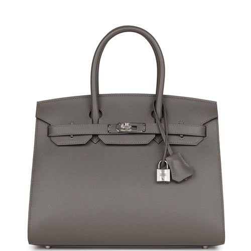 Hermes Birkin 35 Gris Meyer Togo Palladium hardware – Madison Avenue Couture