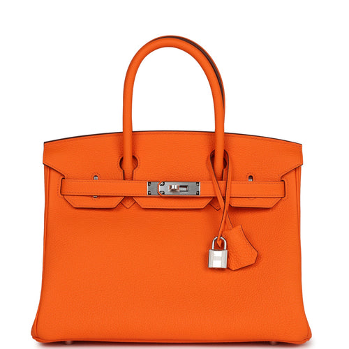 Hermes Orange Birkin 25cm Togo Gold Hardware - Chicjoy