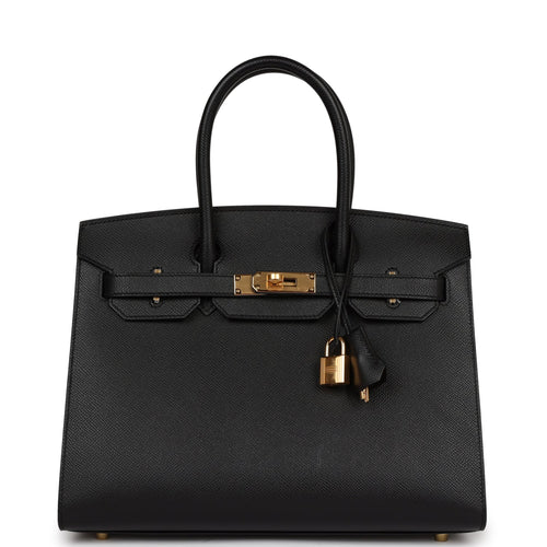 Hermès Birkin 25 In Vert Fonce Togo With Gold Hardware in Black