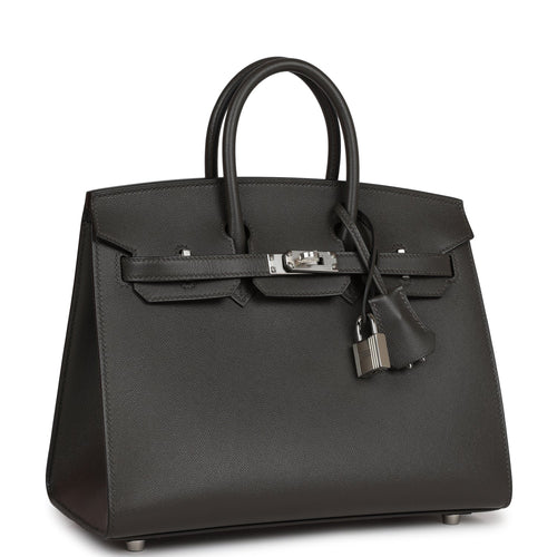 Hermès Birkin 25 Gris Meyer (Grey)  Togo With Palladium Hardware – Found  Fashion