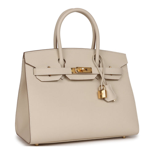 Hermes Kelly 25 Sellier Bag Craie Epsom Leather with Gold Hardware –  Mightychic