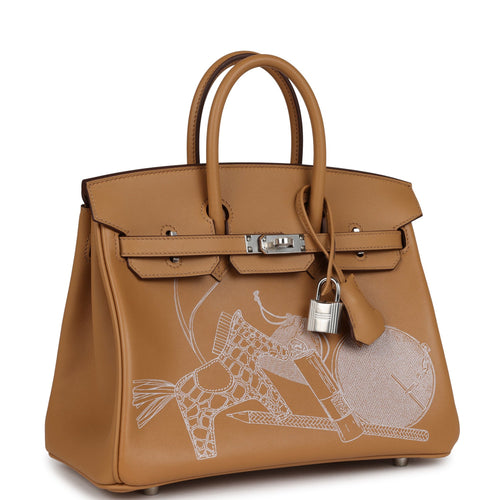 Fantastic Hermes Birkin 25cm handbag Biscuit In and Out Limited Edition  Swift PHW For Sale at 1stDibs
