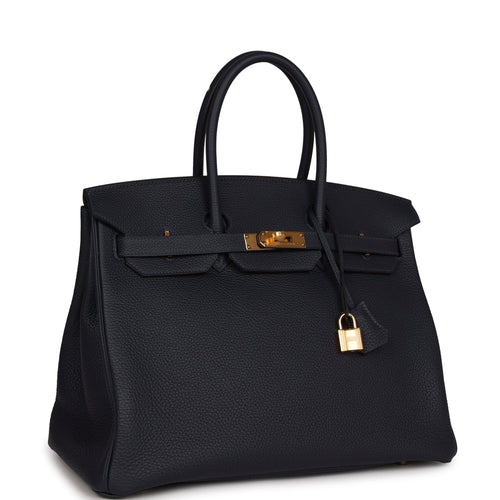 Hermes Bleu Nuit Togo Birkin 35cm Gold Hardware – Madison Avenue