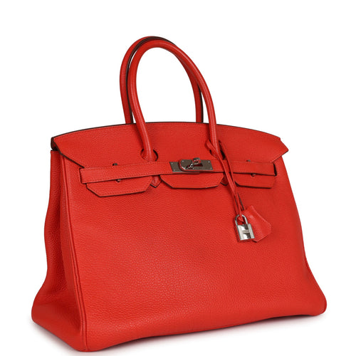 Hermes, Bags, New Herms Rouge Casaque 35cm Tc Birkin