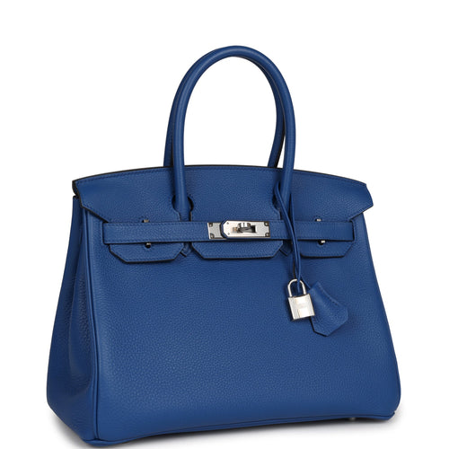 Hermes Birkin 25 Bag 3p Blue Atoll Togo PHW