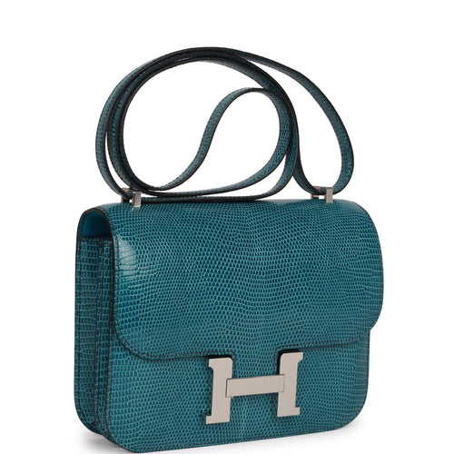 🦄 Hermès Mini Roulis 18 in Blue Zellige Evercolor Leather PHW