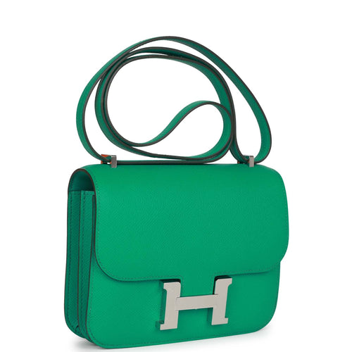 Hermes Constance 18 Vert Bosphore Evercolor Gold Hardware