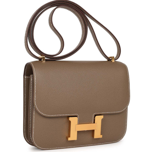 Hermes Constance 18, Rose Texas Chevre Mysore Leather with Palladium  Hardware, Preowned in Box WA001