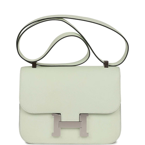 Hermes constance 18 vert de gris epsom Ghw Z, 女裝, 手袋及銀包