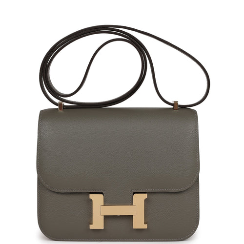 Hermès Gris Meyer Epsom Mini Constance 18 Gold Hardware, 2022 Available For  Immediate Sale At Sotheby's