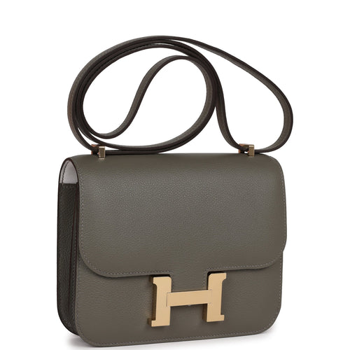 Hermès Constance 18 In Chai Epsom With Gold Hardware in White