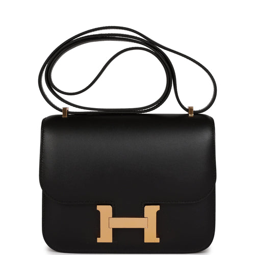 Hermès Constance 18 Noir Epsom with Rose Gold Hardware - Bags - Kabinet  Privé