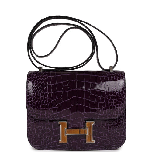 Hermes Constance 18cm Himalaya Niloticus Crocodile - Nice Bag™