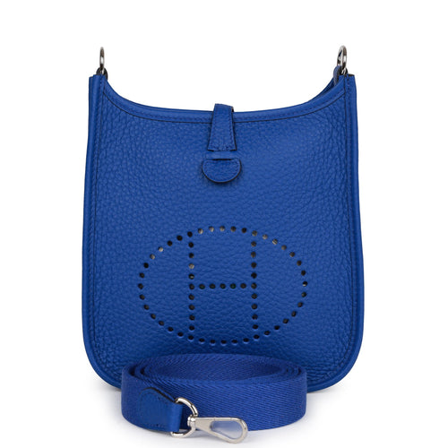 Hermes Evelyne III 33 Bag Blue Sapphire / Bleu Indigo Palladium Hardware