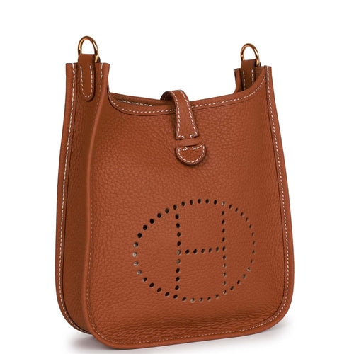 Hermes Natural Barenia Leather Evelyne I PM Bag - Yoogi's Closet