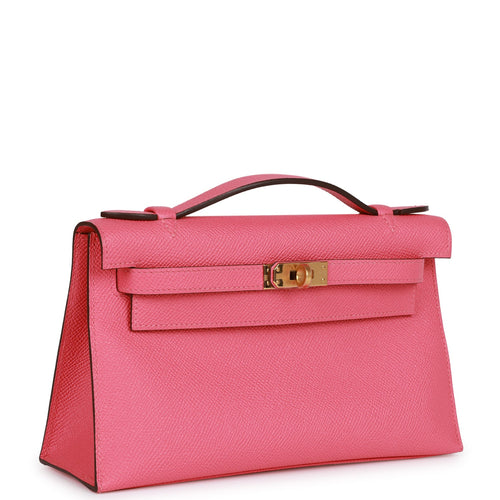 Hermès Rose Sakura Kelly Cut of Swift Leather with Palladium Hardware, Handbags & Accessories Online, Ecommerce Retail