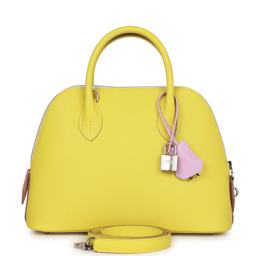 Hermès Garden Party 30 In Ecru, Jaune De Naples And Biscuit Twill H Negonda  With Palladium Hardware in Natural