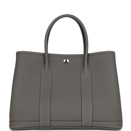 HERMES Twill H Veau Negonda Garden Party 36 MM Tote