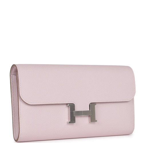 Hermes Constance Slim Wallet Waist Belt Bag Rose Mexico Epsom Palladiu –  Mightychic