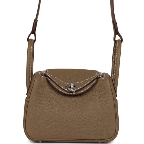 Hermes Mini Lindy Gris Perle Ostrich Gold Hardware – Madison Avenue Couture