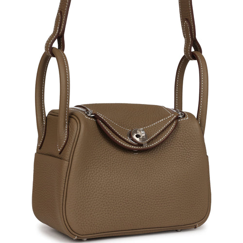 Hermes Mini Lindy Gold Clemence Palladium Hardware – Madison