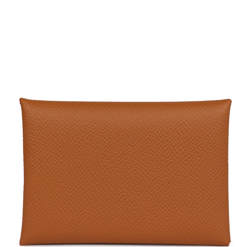 Hermes Calvi Card Holder In Nata & Quebracho – Found Fashion