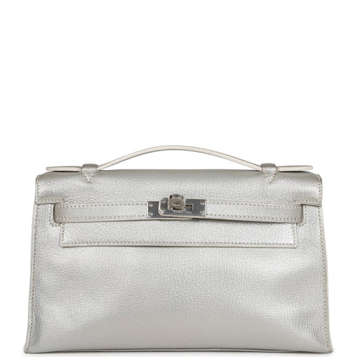 Hermès Rose Azalee Mini Kelly Pochette of Epsom Leather with Palladium  Hardware, Handbags & Accessories Online, Ecommerce Retail