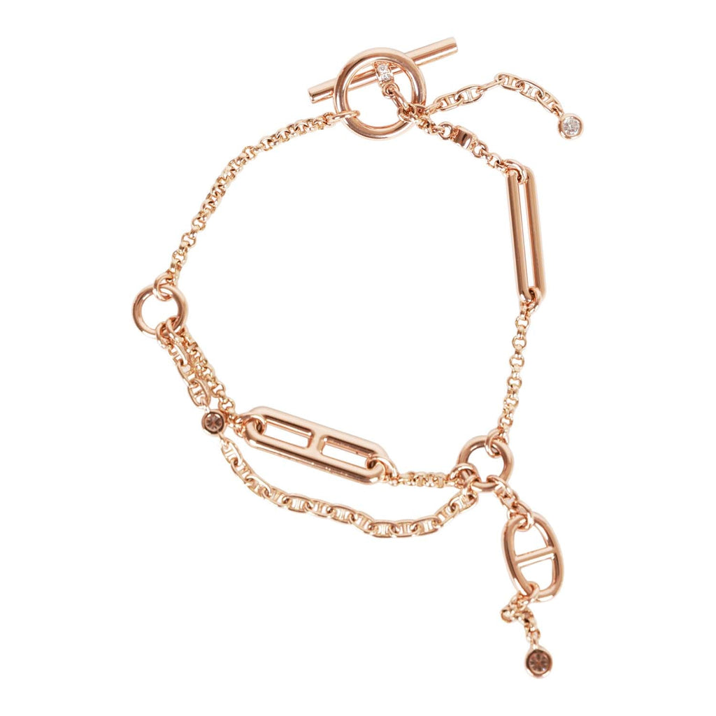 Hermes 18k Rose Gold Diamond Chaine d'Ancre Chaos XS Bracelet#N# #N# #N ...