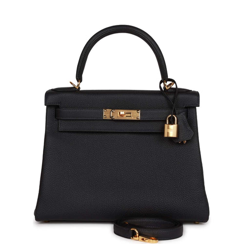 Hermes Kelly Retourne 25 Craie Togo Gold Hardware