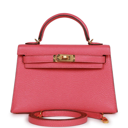 Hermes Kelly 25 Bag Rose Sakura Swift Leather with Palladium Hardware –  Mightychic