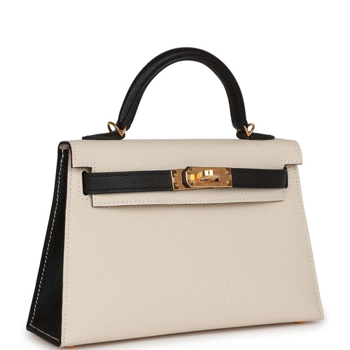 Hermes Special Order (HSS) Kelly Sellier 20 Craie and Black Epsom Pall –  Madison Avenue Couture