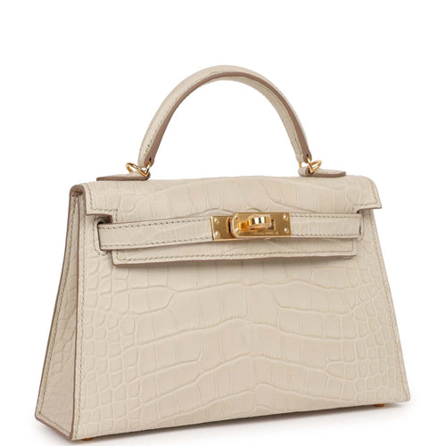 Louis Vuitton Capucines Mini White Crocodilien Brillant Alligator