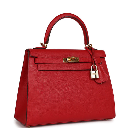 Hermes Kelly Sellier 20 Mini Rouge de Coeur Bag