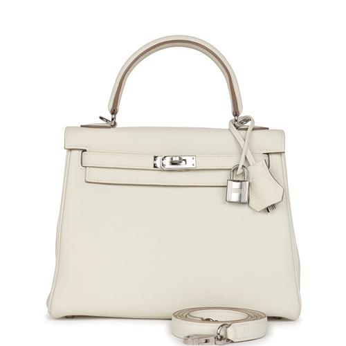 Hermes Kelly 25 Retourne Sesame Swift Gold Hardware - Vendome