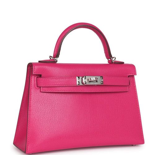 Hermes 5P Pink Rose Shocking Anemone Purple Sellier Chevre Kelly 28 –  MAISON de LUXE