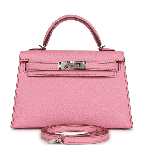 Hermès Bolide 25 In Bubblegum Epsom Leather With Palladium Hardware in Pink